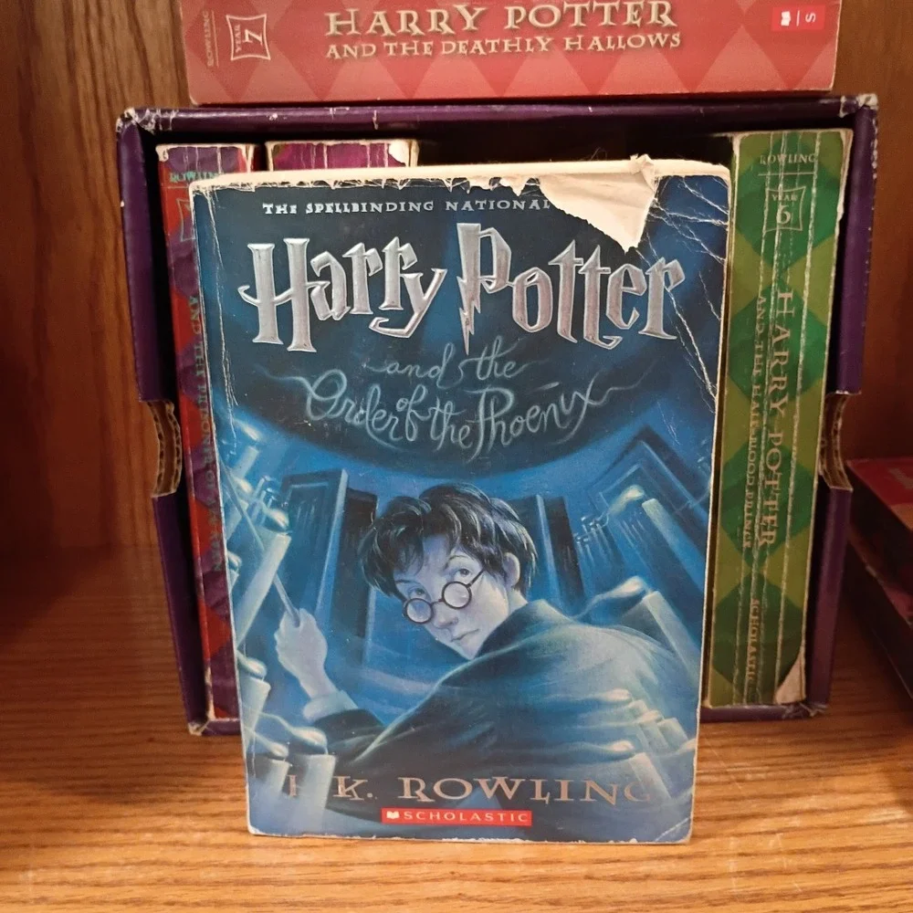 Harry Potter Complete Book Set by JK Rowling + Quidditch Through... Paperback